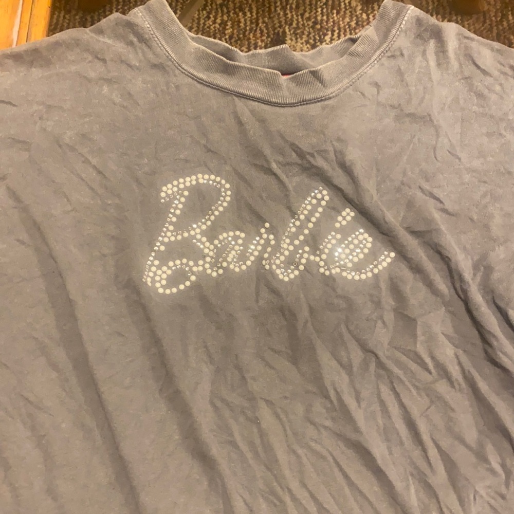 Grey “Barbie” Simple Graphic T